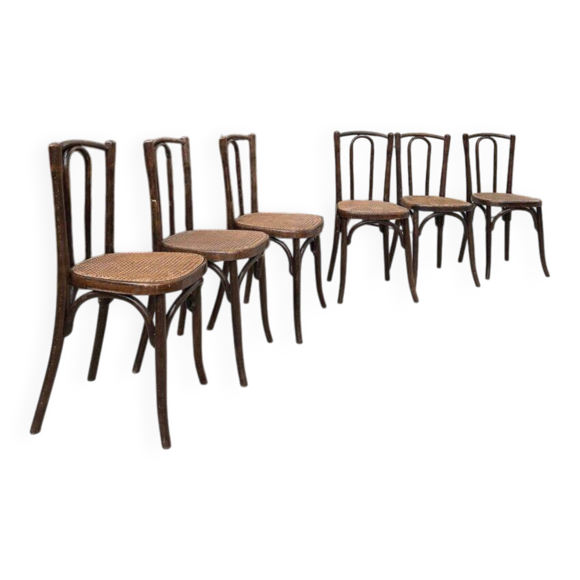 Suite de 6 chaises de bistrot FISCHEL
