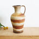 striped brown vase west germany