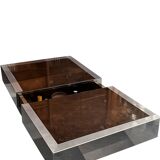 Vintage bar coffee table by Roche Bobois in the style of Willy Rizzo.