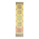 1970s Turkish Oushak Handmade Wool Cotton Yellow Runner 81x362