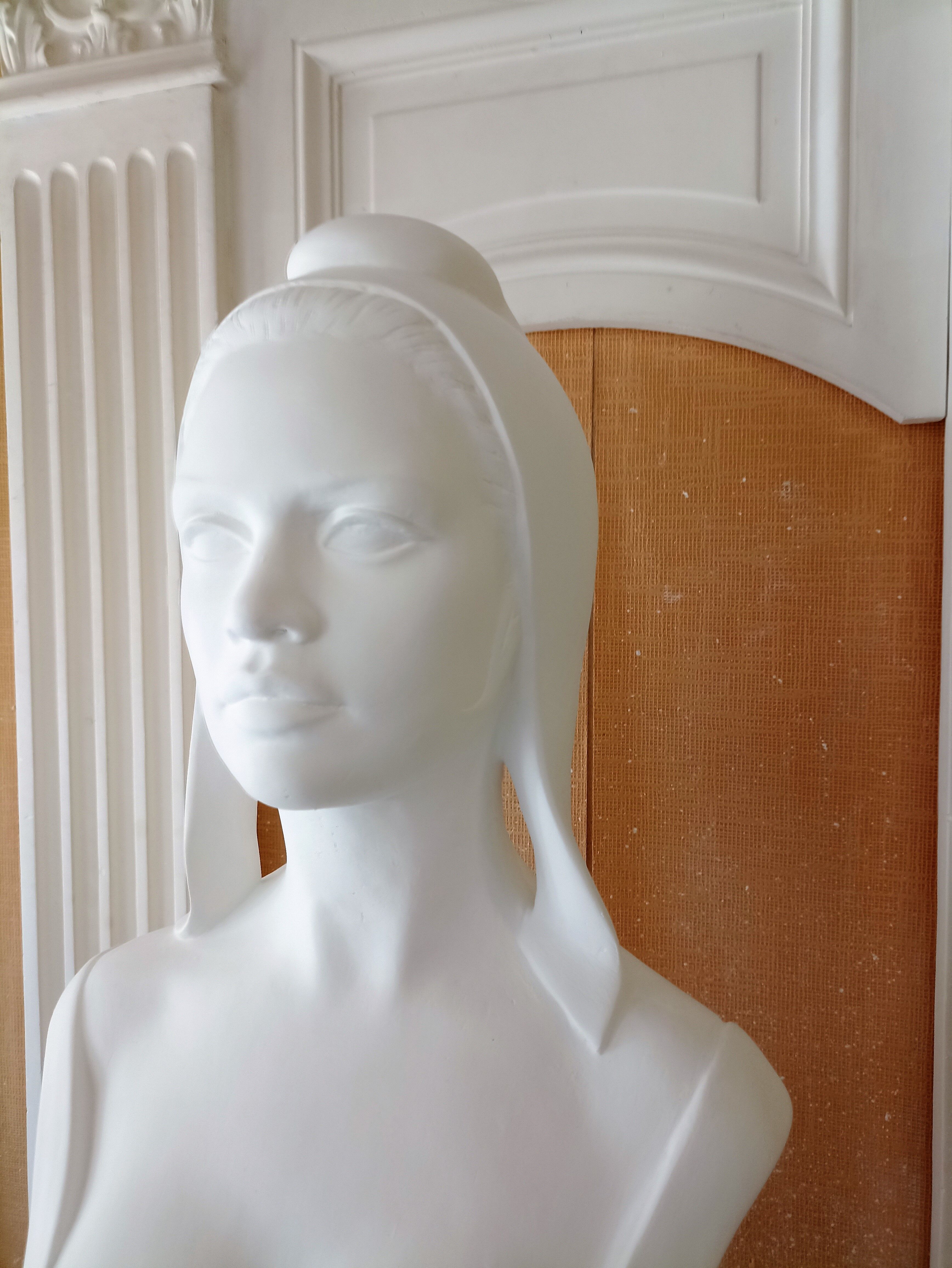 Bust Marianne H:64cm B. Bardot in plaster