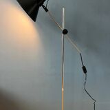 Vintage adjustable black floor lamp in style of Hoogervorst