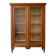Small antique wooden glass-fronted bookcase