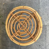 Pair of rattan stools