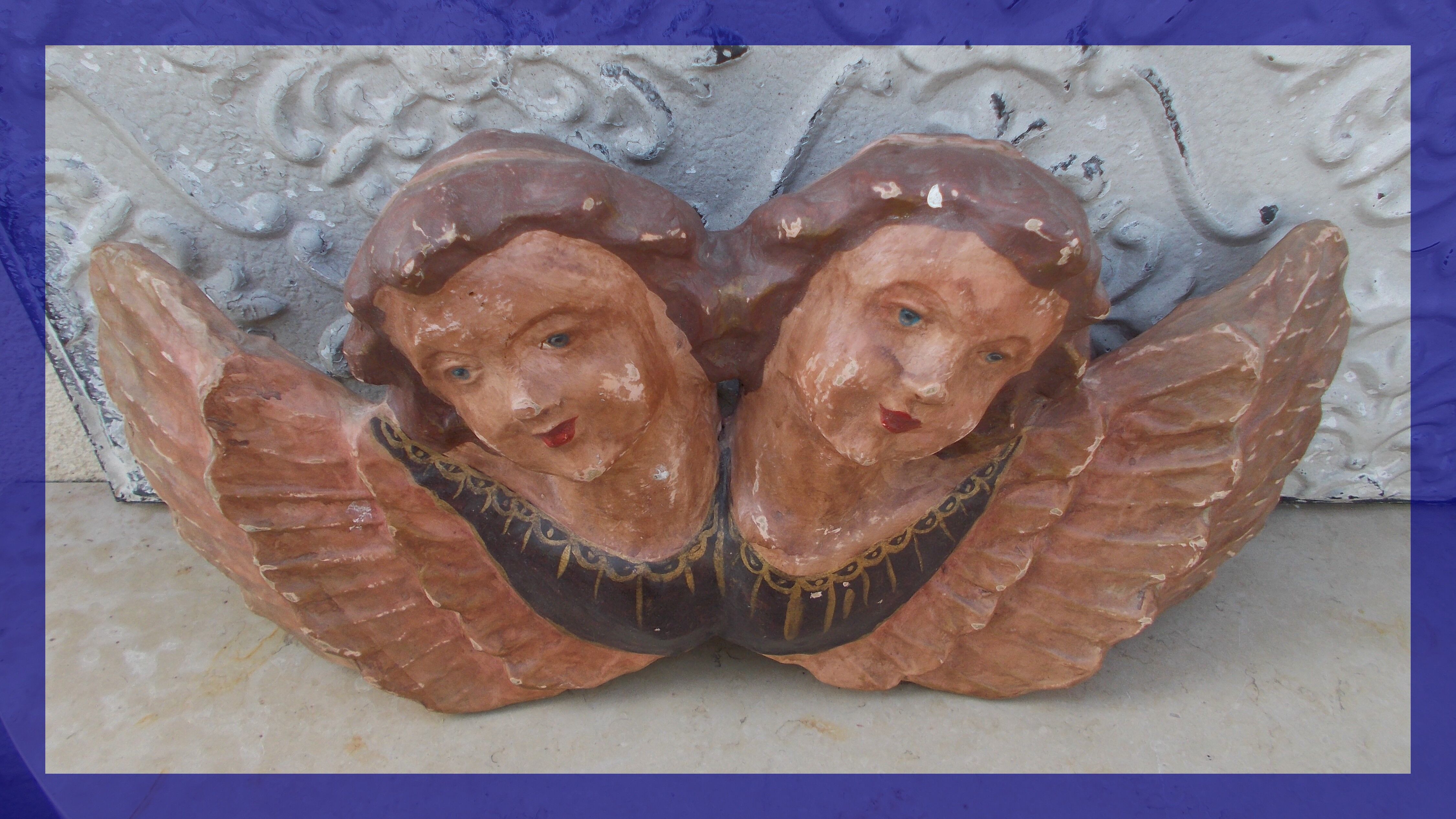 Angels in boiled cardboard