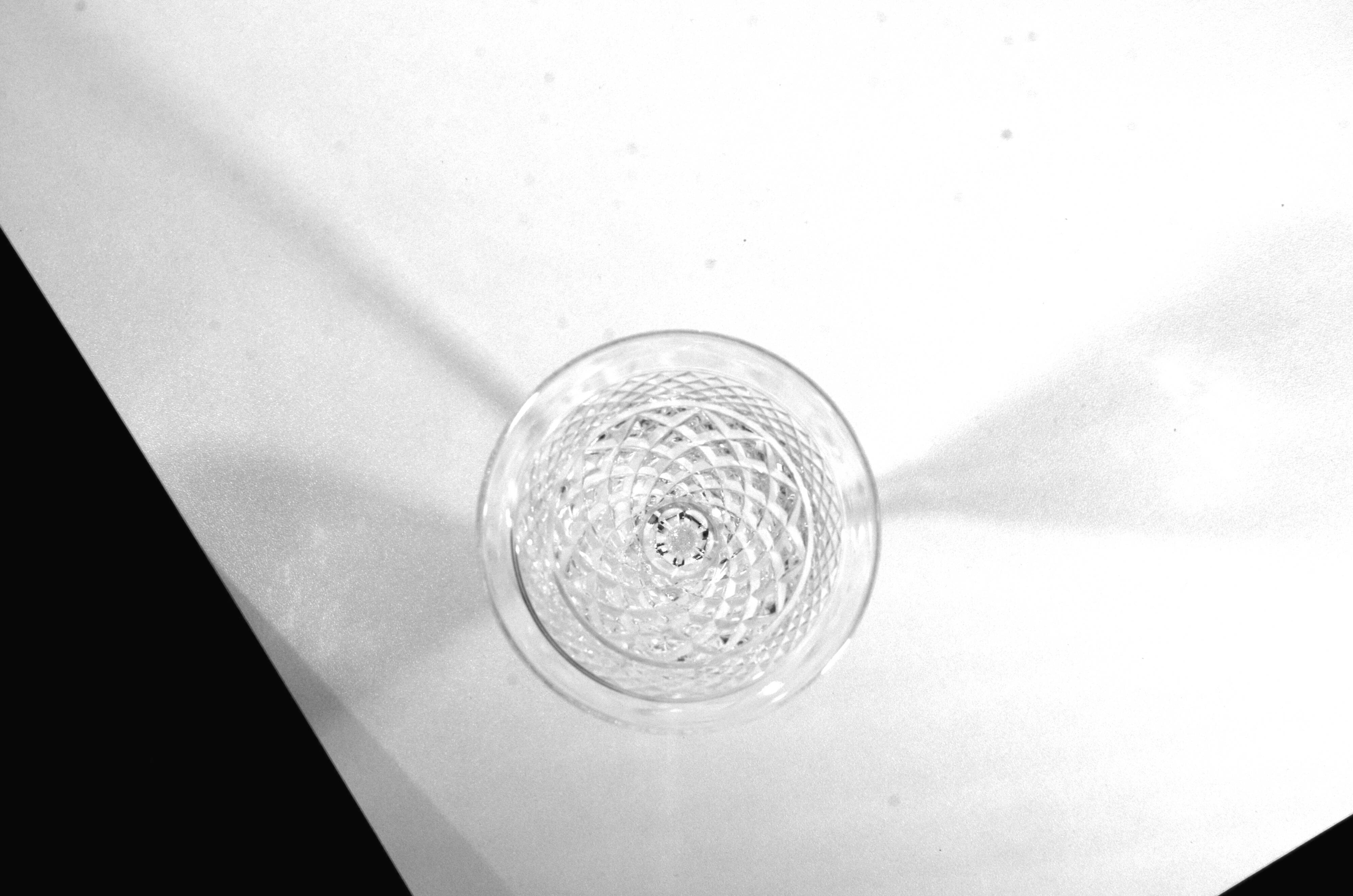 Hand-blown and cut crystal champagne flute, Josair, 1960s