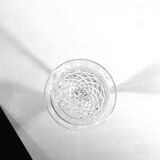 Hand-blown and cut crystal champagne flute, Josair, 1960s