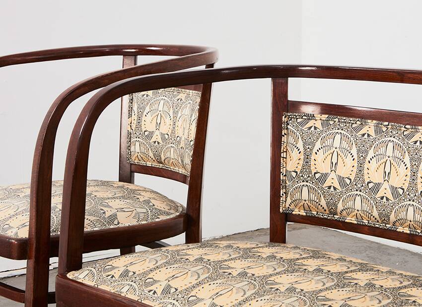 Otto Wagner Wiener Secession Seating Set for Mundus Austria 1903