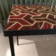 Red ceramic coffee table