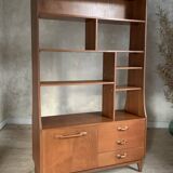 Scandinavian teak bookcase divider