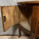 Louis XV / Louis XVI Transition style half-moon chest of drawers in marquetry mahogany