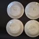 4 Handmade Martres Tolosane Dessert Plates