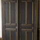 Armoire Parisienne "Signature" – Finition Regency Noir Satin & Or (L'É