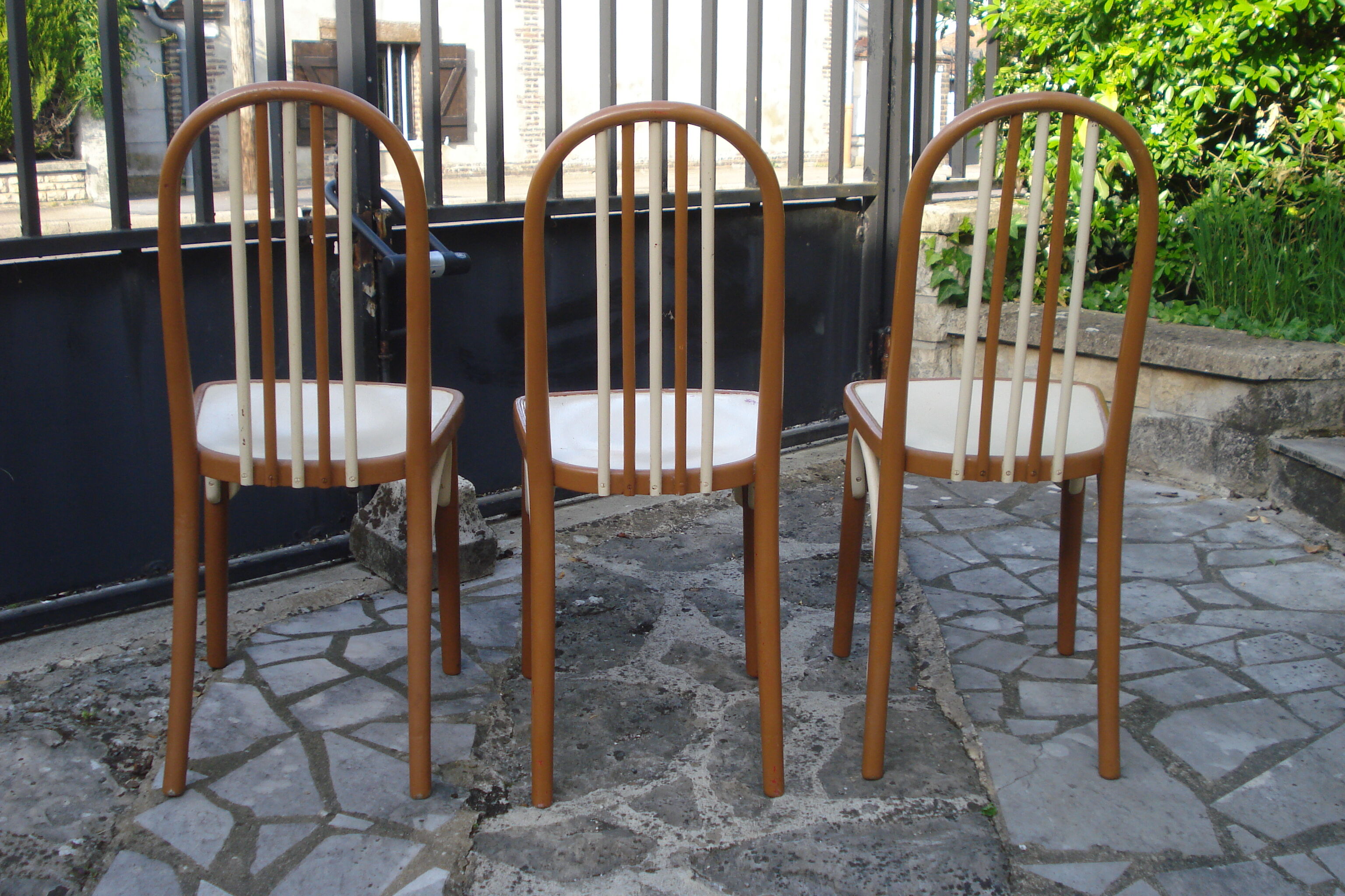 3 Thonet A 643 chairs by Josef Hoffmann for Thonet