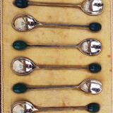 6 Silverplated mocca spoons