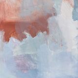 Contemporary "Summer Clouds" Abstract Seascape by British Artist Ian Mood, Framed Oil Painting