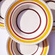 Set of 6 vintage 1970/1980s hollow plates.