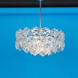 Kinkeldey suspension in chrome and crystal glass, Germany, 1970s.