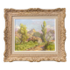 Reyne-marin de pyerne (20th century), landscape of veynes, oil on panel