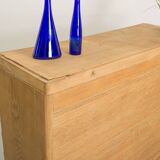 Vintage curtain furniture in light oak