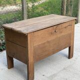 Renovated vintage oak baker's kneading trough