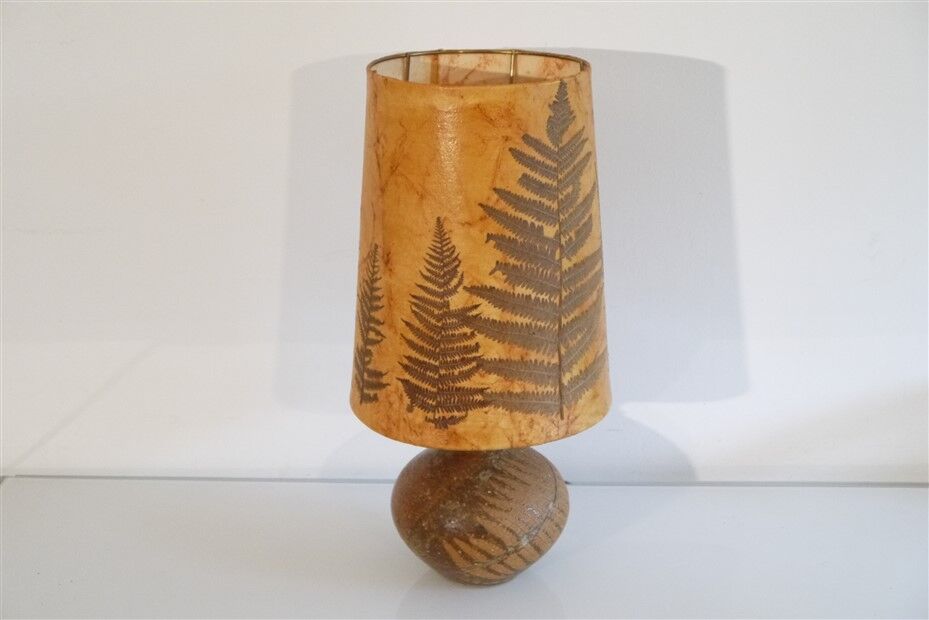Sandstone lamp by Alain Blanchard 1970