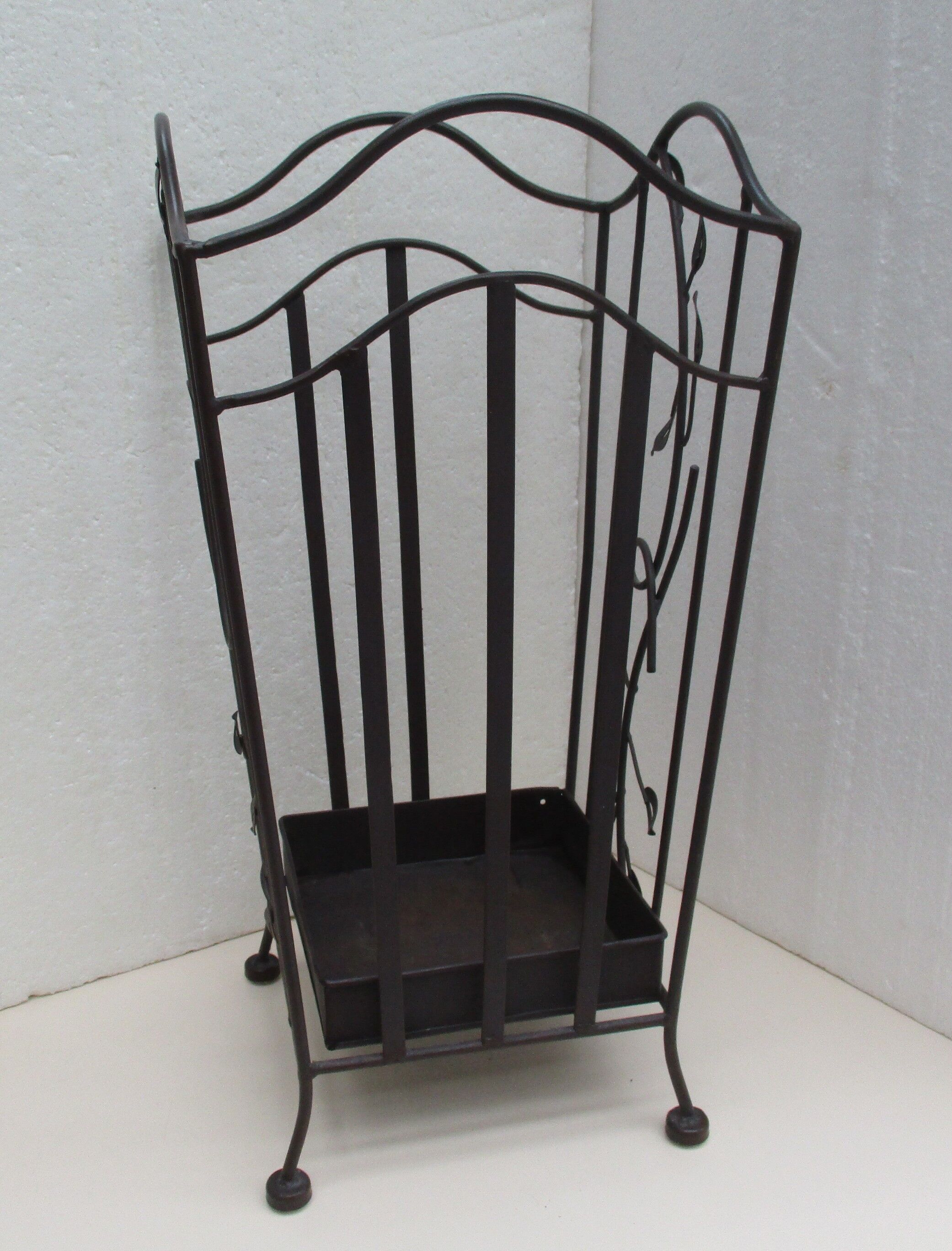 Wrought iron umbrella holder