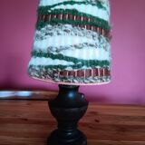 Lampe de chevet avec abat-jour en laine