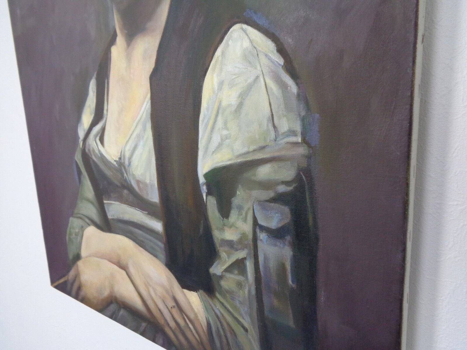 Fred Neumann After Jean Baptiste Camille Corot, The Woman with the Pearl, 1980s, Oil on Canvas