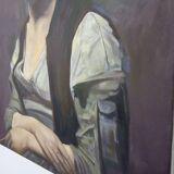 Fred Neumann After Jean Baptiste Camille Corot, The Woman with the Pearl, 1980s, Oil on Canvas