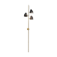 Italian wall light with 3 black cones