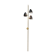 Italian wall light with 3 black cones