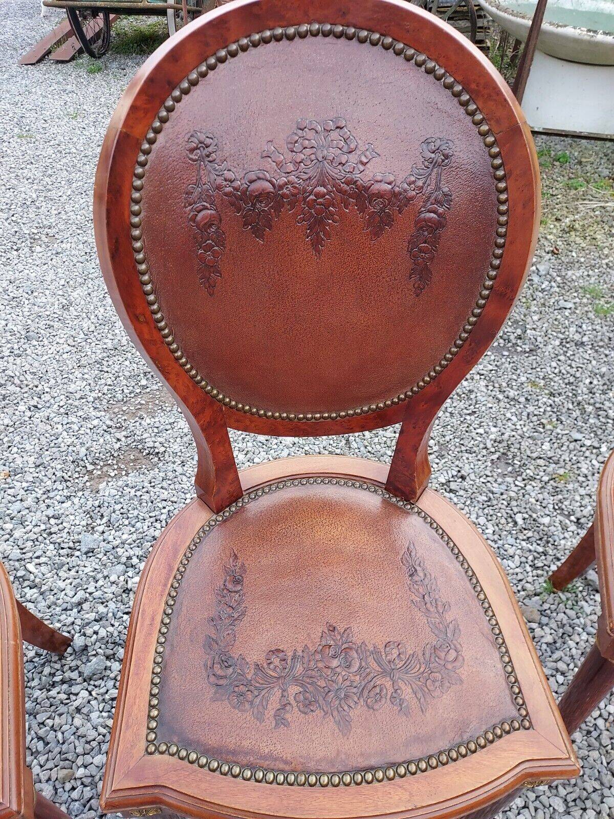 Chaises style Louis XVI en acajou x 6