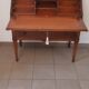 Sloping secretary, Louis XVI style donkey back desk, very good 20th century copy