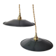 Pair of enamelled suspensions