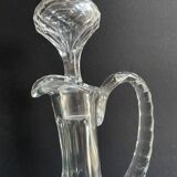 Decanter in blown and cut crystal