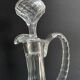 Decanter in blown and cut crystal