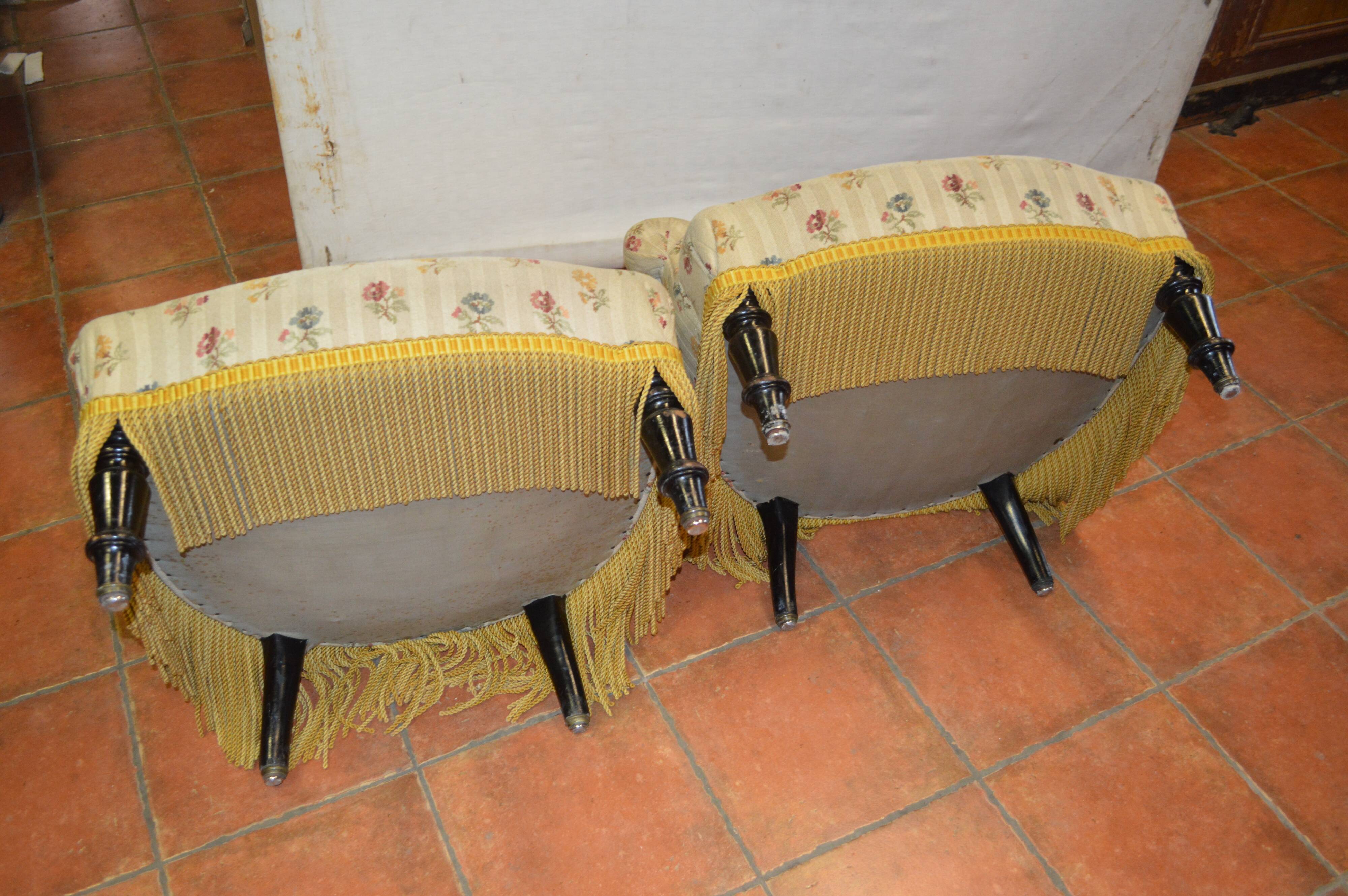 chairs toads style Napoléon III (pair)