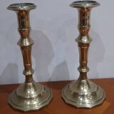 Very Beautiful Pair of Vintage Brass Candlesticks