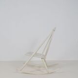 Scandinavian rocking chair with unusual design, 1950s