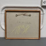 Oil on canvas modern composition Island of Chatou by J.-J. Sigrist