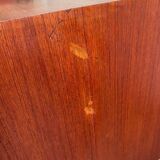 Vintage teak desk: double sided