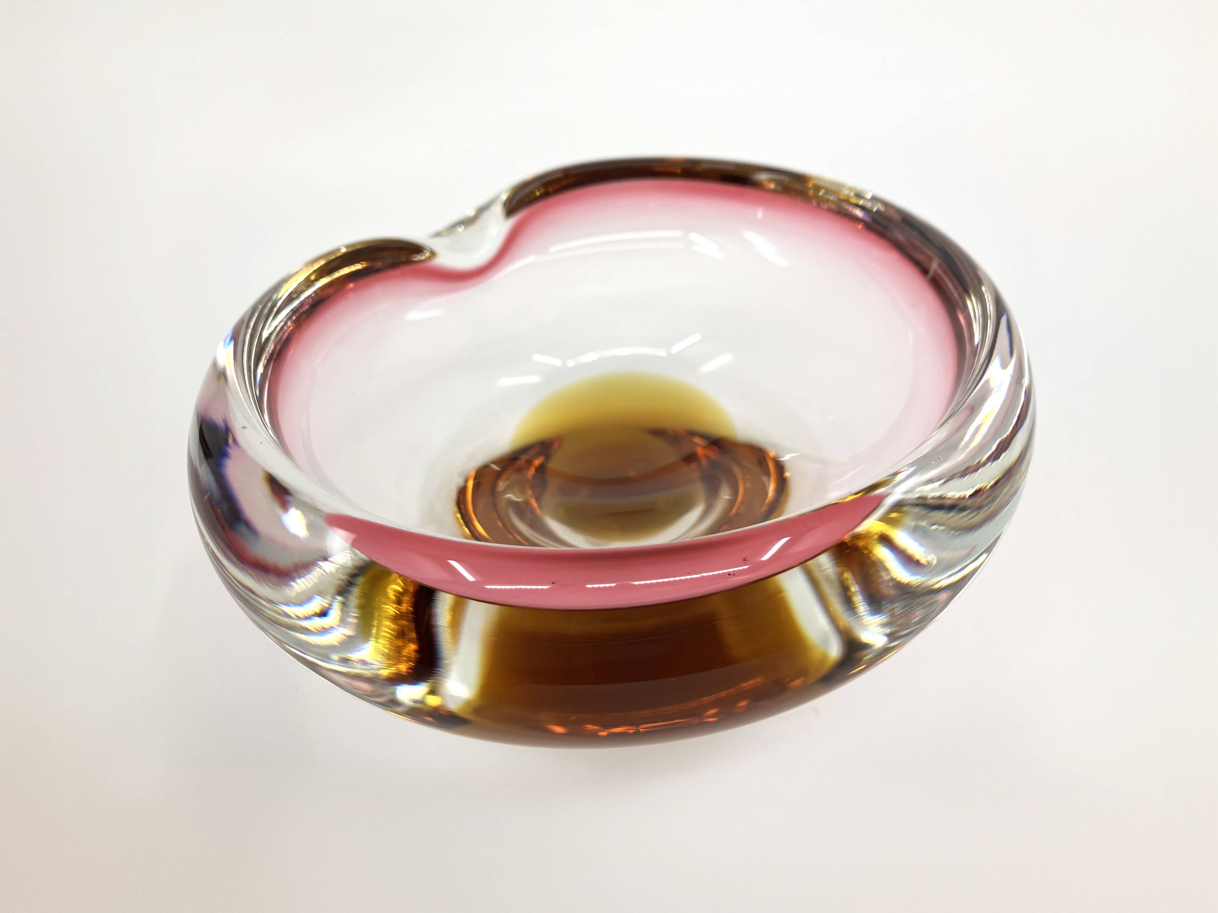 Blown glass ashtray • Czechoslovakia • Circa 1960
