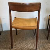 Set of four chairs Möller 77 rope