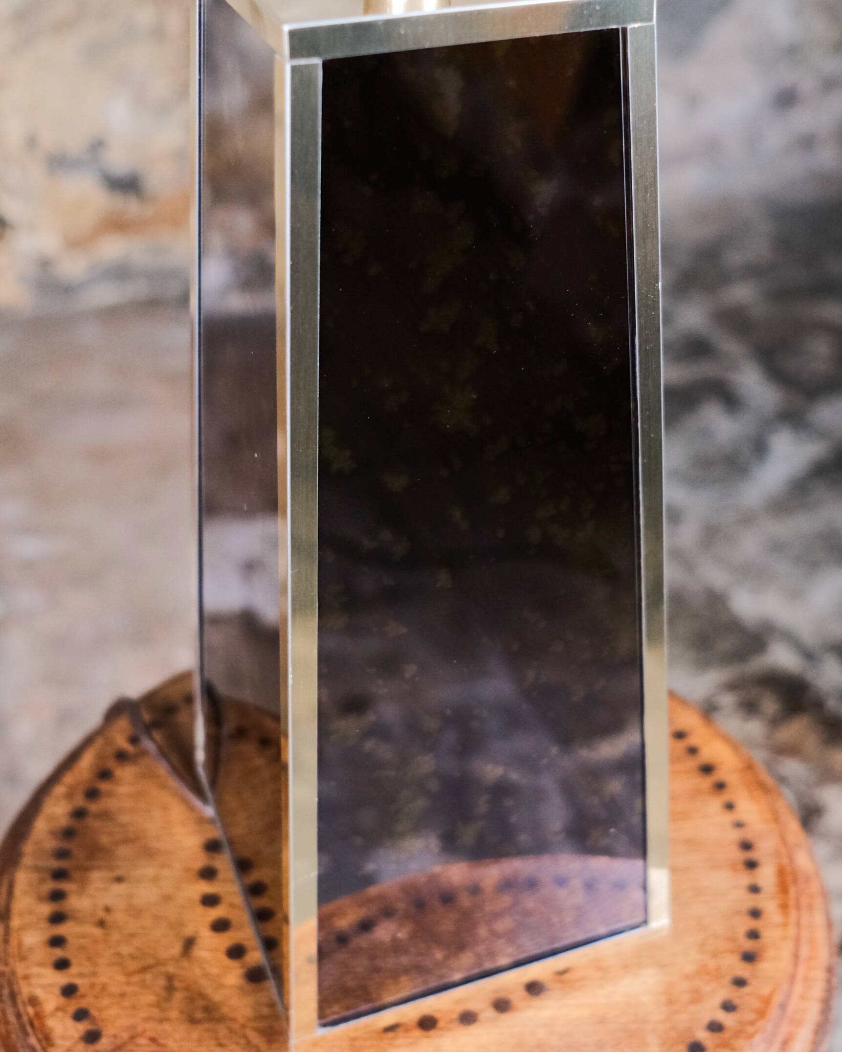 Lampe de table écaille de tortue, France, 1980