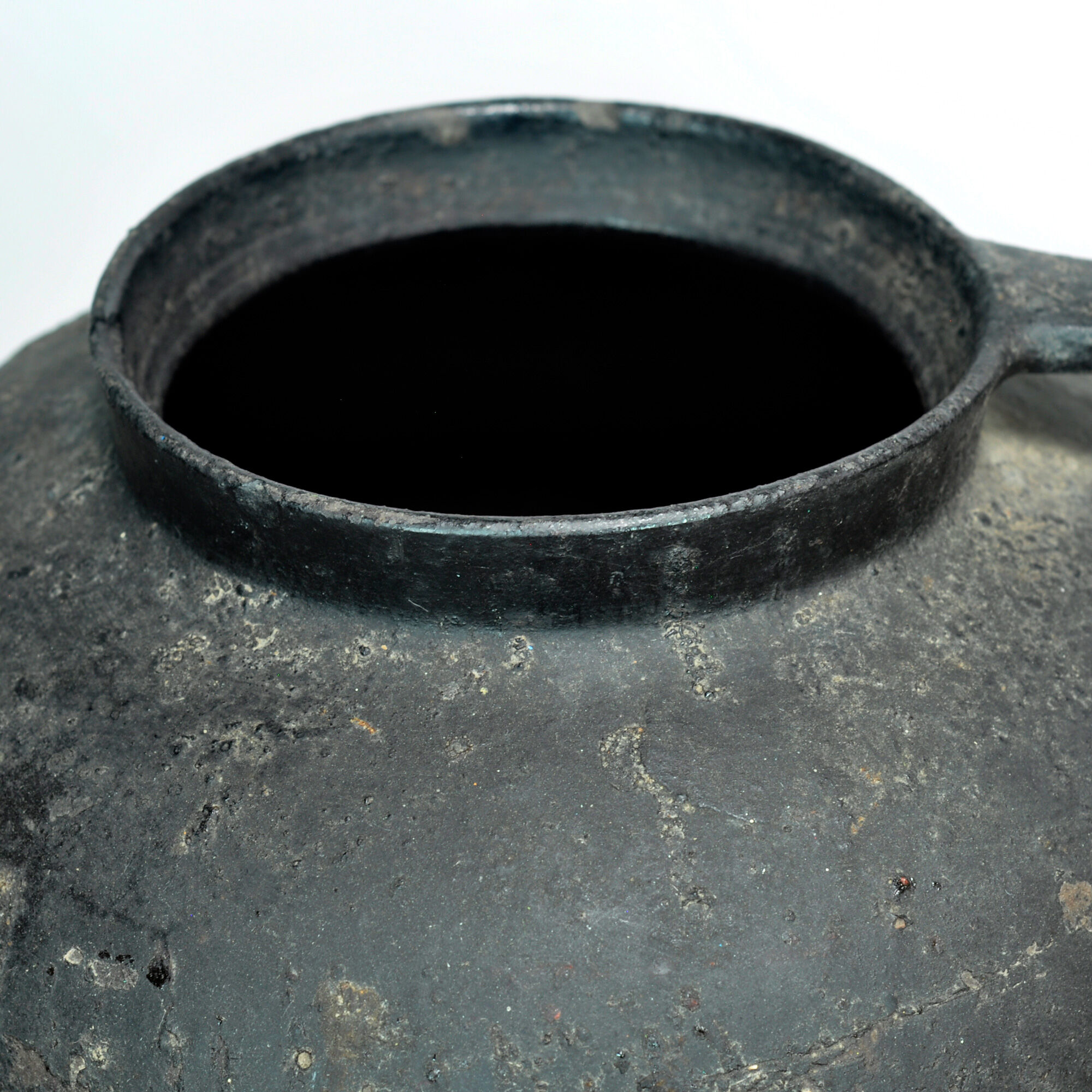 Antique earthenware pot from Moldova, circa 1850