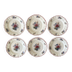6 antique dessert plates in Sarreguemines earthenware