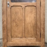Parisian cabinet glazed raw wood nymphs and carved art nouveau decorations