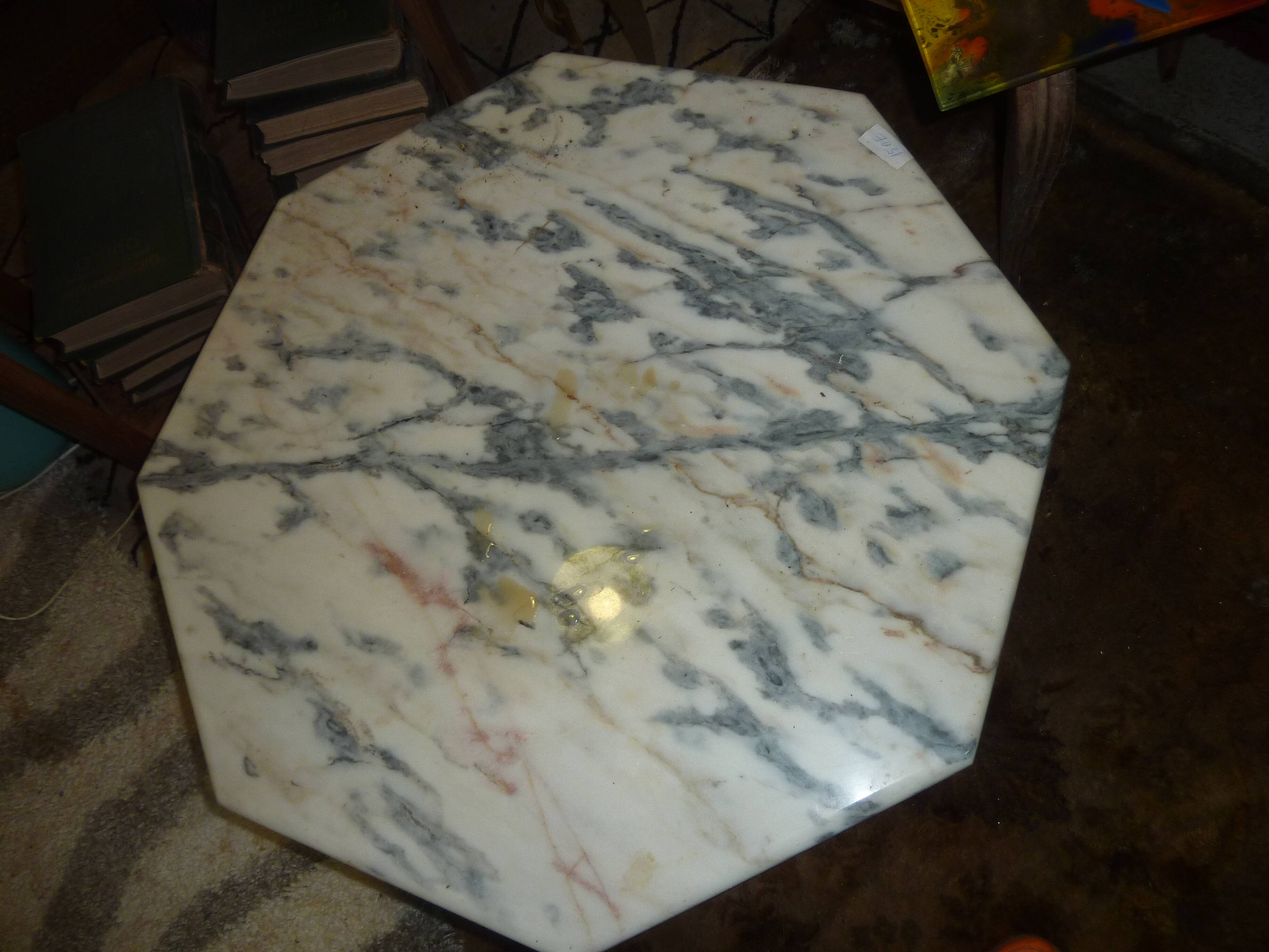 marble table