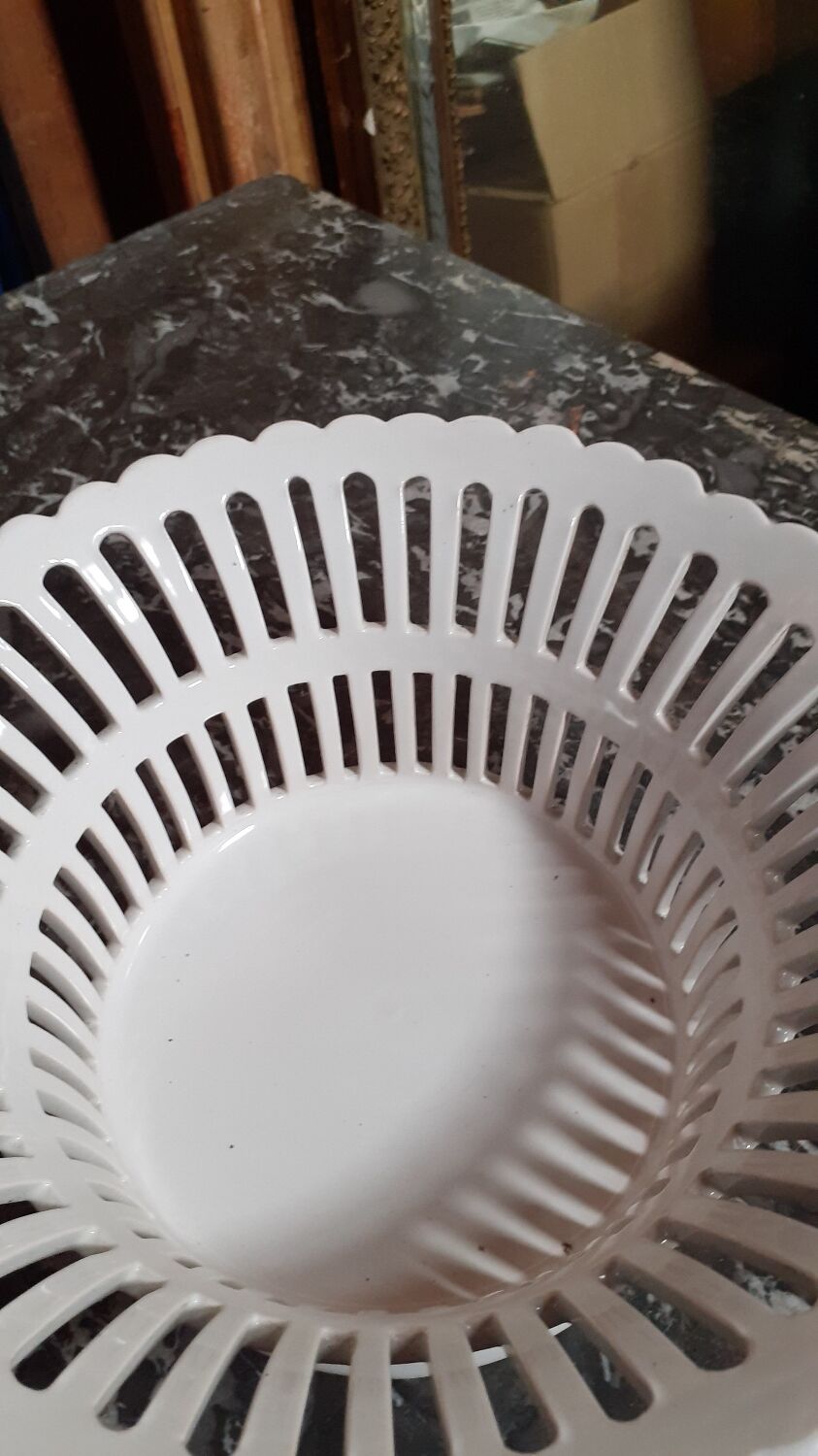 Fruit basket signed Émile Tessier